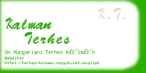 kalman terhes business card